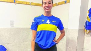 Candela Díaz, la neuquina que juega para Boca en la Liga Argentina de vóley