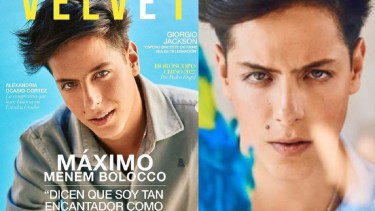 Máximo brindó una entrevista a la revista Velvet. 