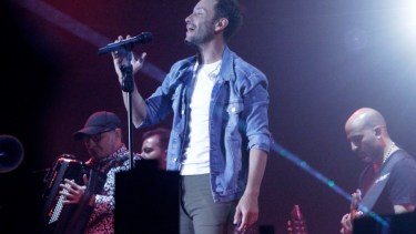 Luciano Pereyra, estuvo presente en la última noche de la Fiesta de la Confluencia. Foto: Oscar Livera