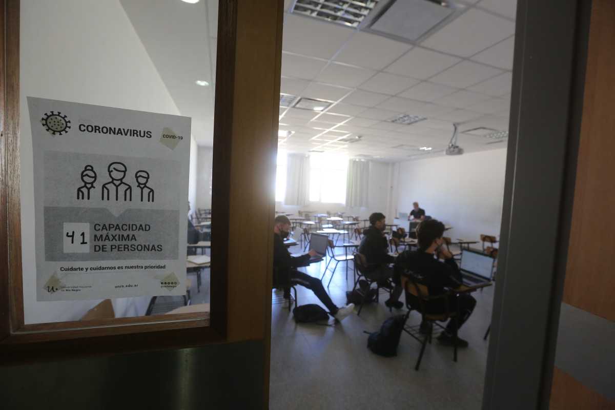 Durante el presente ciclo lectivo regresaron las clases presenciales en todas las sedes de la UNRN. Foto: Juan Thomes.