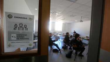Durante el presente ciclo lectivo regresaron las clases presenciales en todas las sedes de la UNRN. Foto: Juan Thomes.