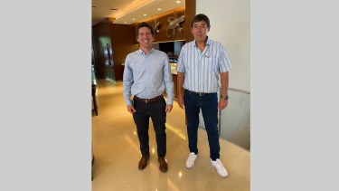 Rucci y Barousse se reunieron en Buenos Aires. Foto: Gentileza 