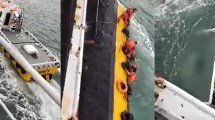 Imagen de Tragedia en Santa Cruz: murió un operario de un remolcador que asistía a un pesquero chino