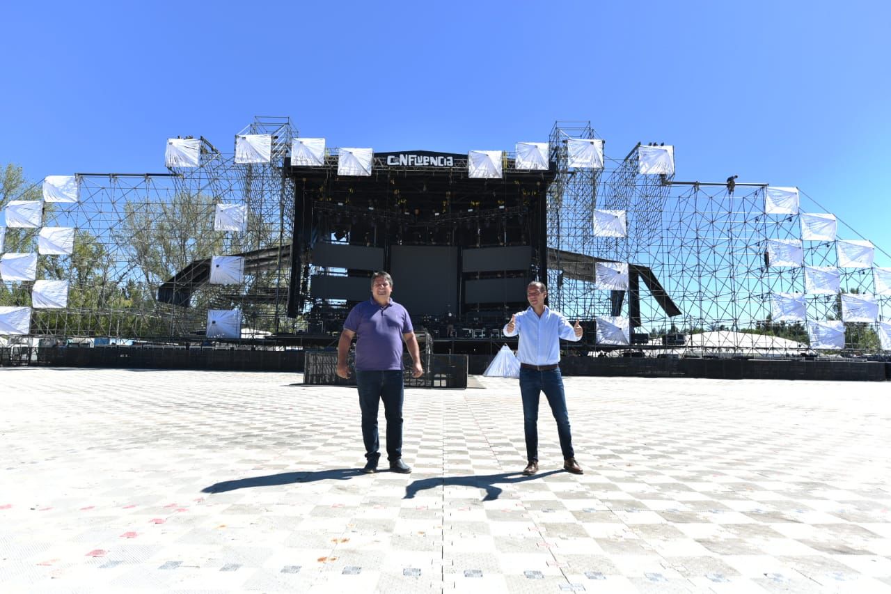 La Confluencia tendrá el escenario más grande del país, se informó en la previa 2022. Foto: Gentileza. 