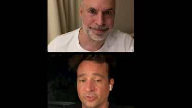 Larreta sostuvo que el músico es un ejemplo de superación- Foto: Captura Instagram. 