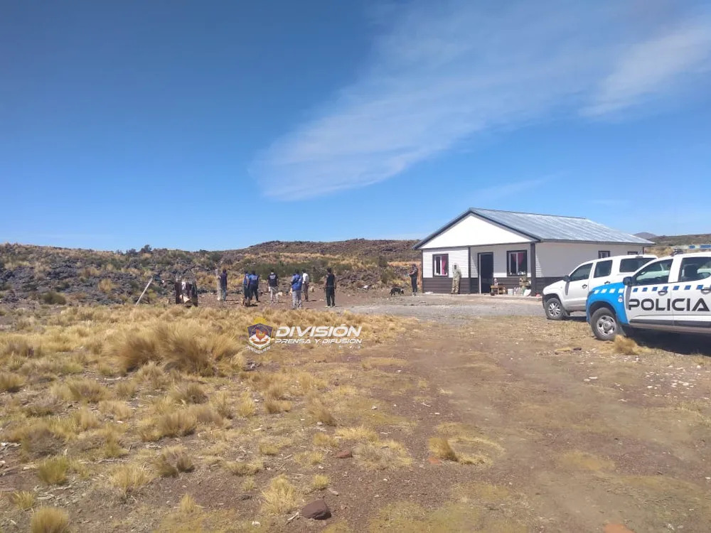 l lugar donde fue hallado el hombre agredido. Foto: Prensa Policía de Neuquén 