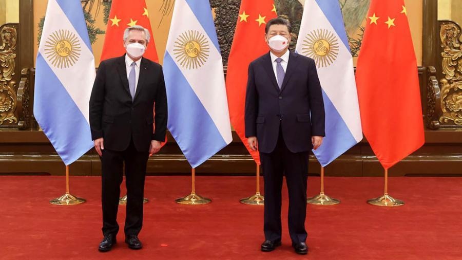 El presidente Alberto Fernández culminó hoy su gira por la República Popular China. Foto: Télam 