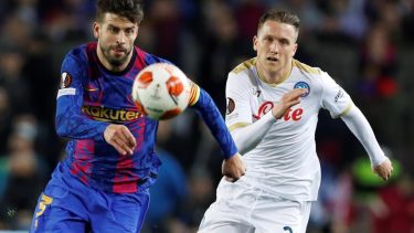 Barcelona empató 1 a 1 con Napoli por la Europa League.