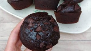 Muffins saludables de chocolate
