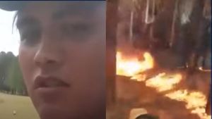 El hombre que se grabó prendiendo fuego en Corrientes aclaró por qué lo hizo