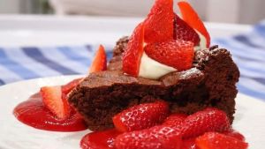 Torta súper húmeda de chocolate sin harina