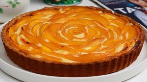 Tarta de ricotta con duraznos para tentarse