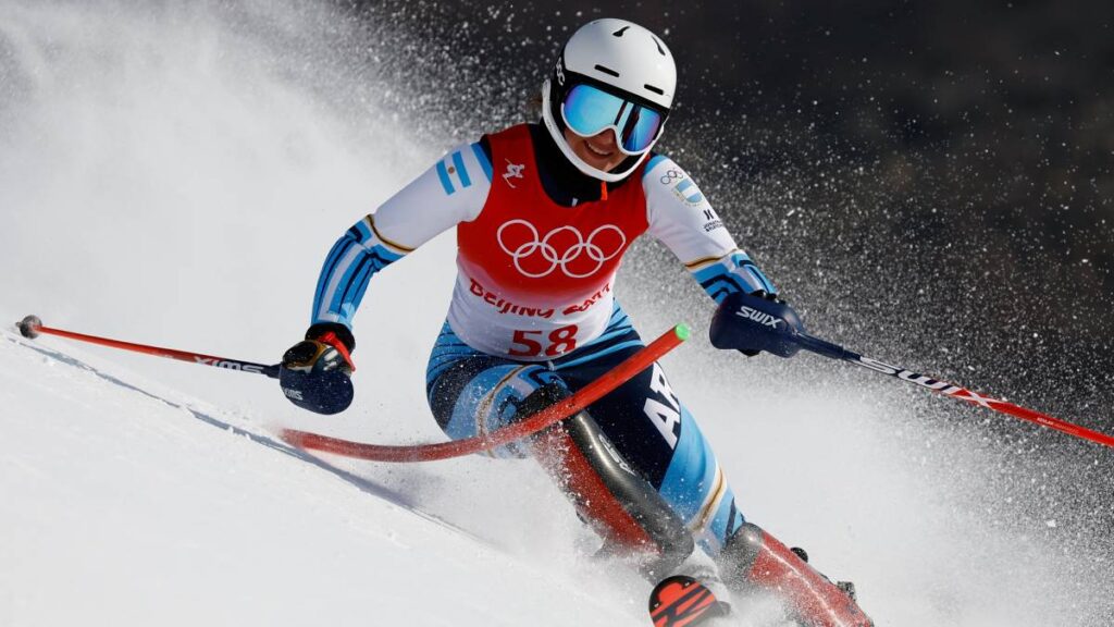 Francesca Baruzzi se volvió a ubicar con un puesto 29 en una disciplina de esquí alpino. Foto: gentileza