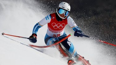 Francesca Baruzzi tuvo buen debut en los Juegos Olímpicos de Invierno, pero en Slalom no logró llegar a la meta. Foto: Gentileza