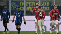 Imagen de Giroud le dio la victoria a Milan en el derby ante el Inter de Lautaro Martínez