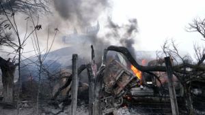 Desolación, bombardeos y cadáveres calcinados en el este de Ucrania