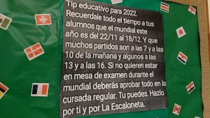 «Hacelo por vos y la Scaloneta», el mensaje motivacional de un secundario para sus estudiantes
