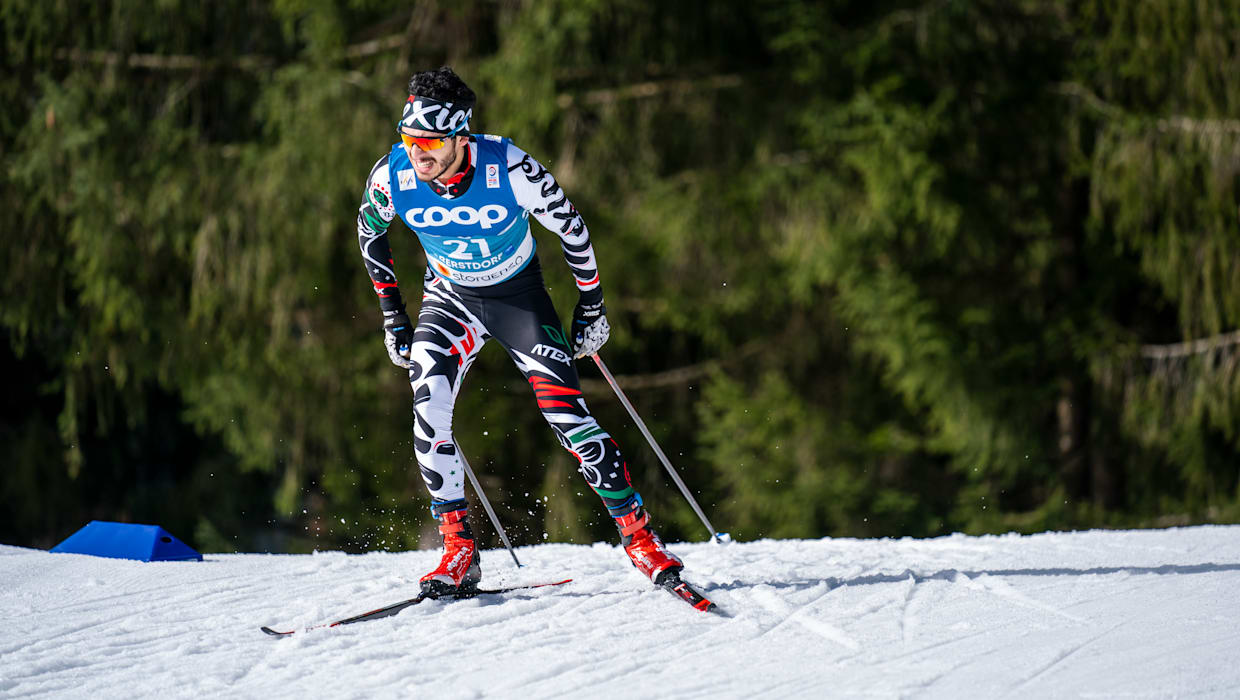 El esquí de fondo es la disciplina en la que compite Franco Dal Farra, de Bariloche. Gentileza