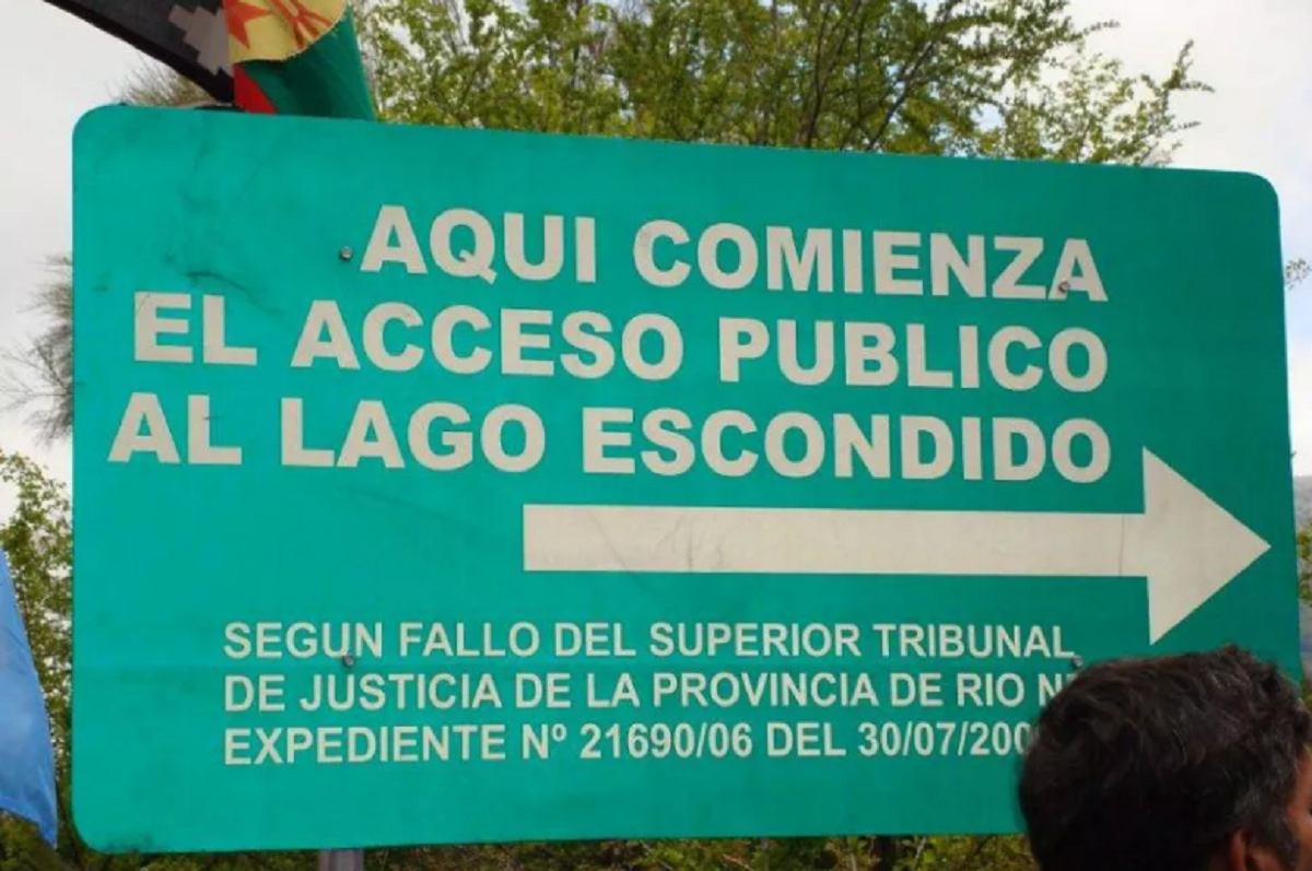 El reclamo por el acceso público al lago Escondido comenzó a principios de 2005, en la justicia rionegrina. Gentileza