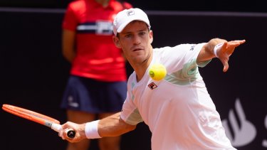 Diego Schwartzman jugará en un rato contra su compatriota. 