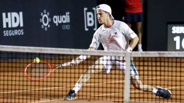 Diego Schwartzman no pudo con John Isner y quedó afuera en el Masters 1000 de Indian Wells. Gentileza.