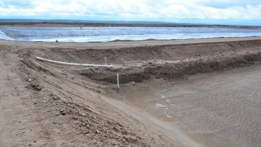 La empresa Ecosur Bahía tendrá a su cargo la terminación del Plan Director de Desagües Cloacales de Regina. (Foto Néstor Salas)