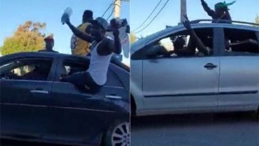 Los senegaleses festejaron la Copa África en Las Grutas 