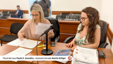 Stiller (a la derecha), la asistente letrada que llegó al acuerdo. (Gentileza)