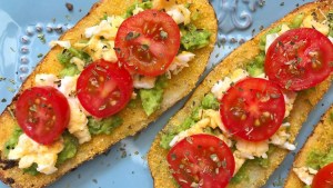 Bruschettas de papas facilísimas