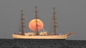 La Fragata Libertad en Puerto Madryn: «Hermoso, no sabía si mirar o fotografiar»