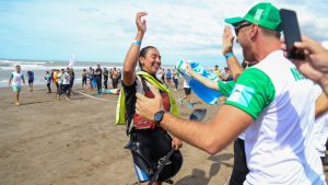 Las primeras medallas de oro para los regionales en los juegos Evita de playa