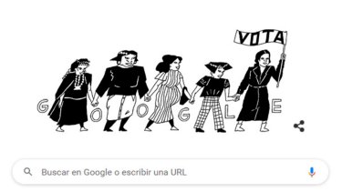 Google homenajea con un doodle a Elena Caffarena. 