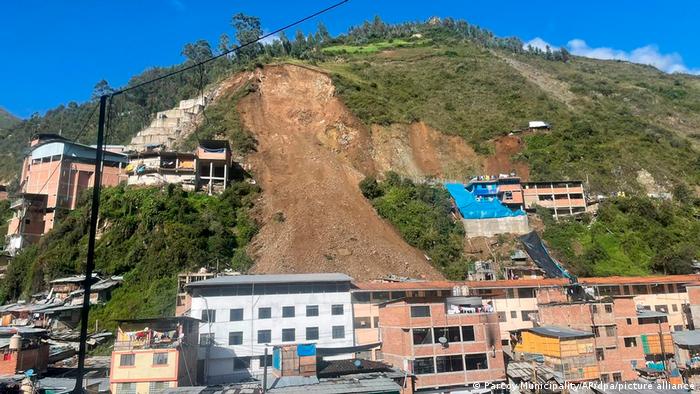 Hay cinco personas desaparecidas en la zona de Retamas, al oeste de Perú. Foto: Gentileza dw.com