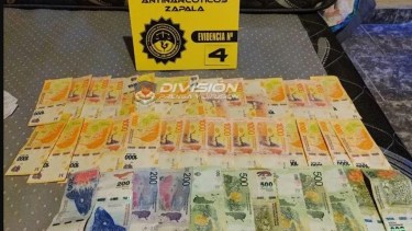 Cutral Co secuestraron drogas y dinero. (Foto: gentileza)