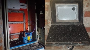 Desconocidos sustrajeron elementos de la planta de bombeo.  Foto: Prensa EPAS