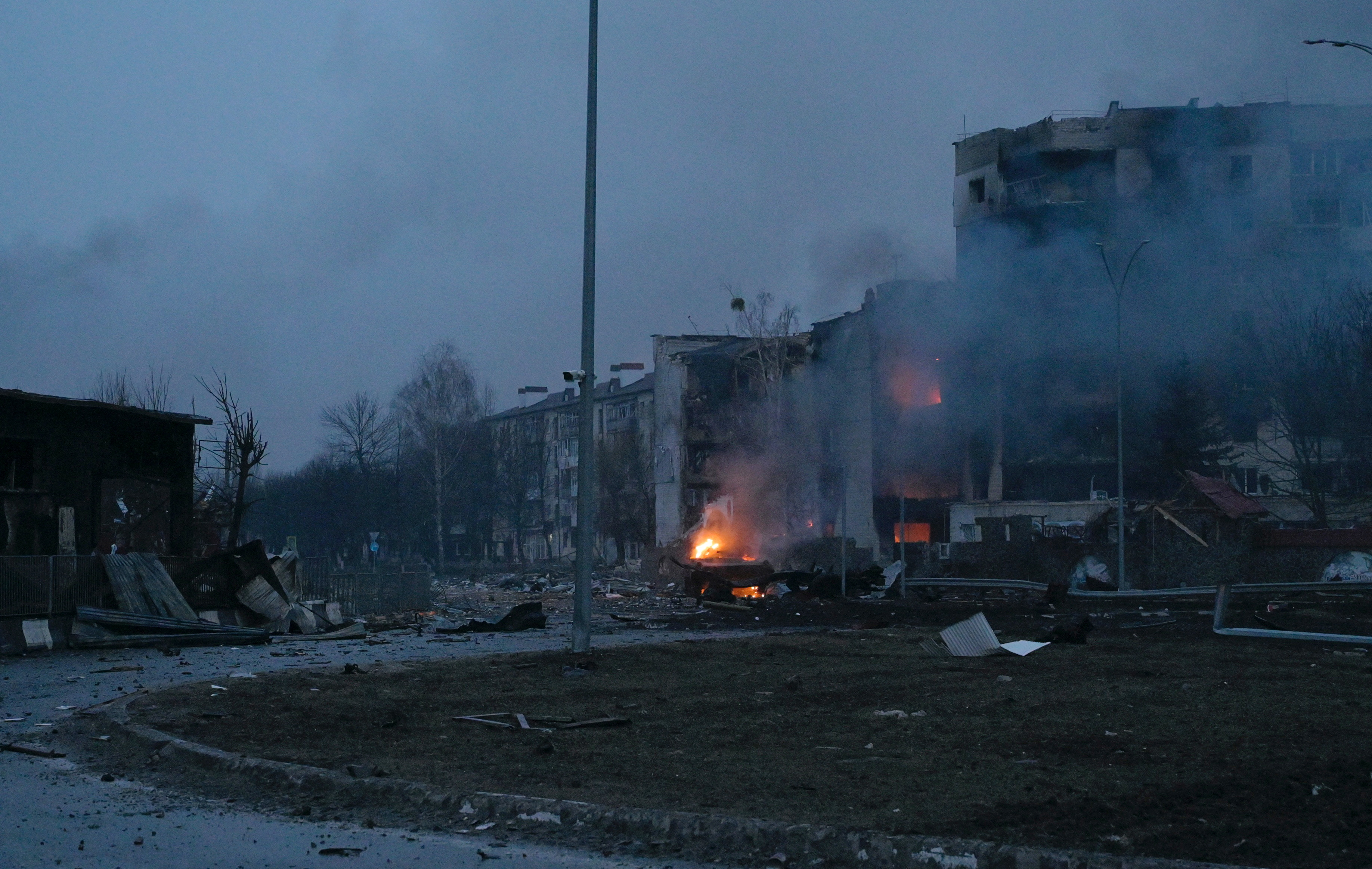 Una explosión sacudió la estación de trenes de Kiev.