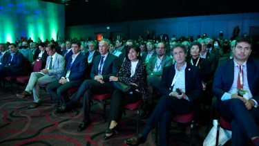 El acto de inaguración tuvo algunos anuncio y contó con la presencia de directivos y funcionarios de todo el país. (Foto: Enrique Garcia Medina)