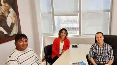 Cayunao, Dodero y Rochás se reunieron esta semana en Viedma.