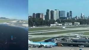 Video: la peligrosa maniobra de un avión de la flota presidencial se volvió viral