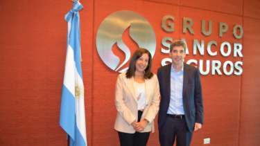 Carreras fue recibida por el CEO del Grupo Sancor Seguros, Alejandro Simón. 
