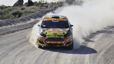 Raúl A. Martínez empezó una nueva edición del Rally Regional con una categórica victoria en Regina. Fotos Néstor Salas.