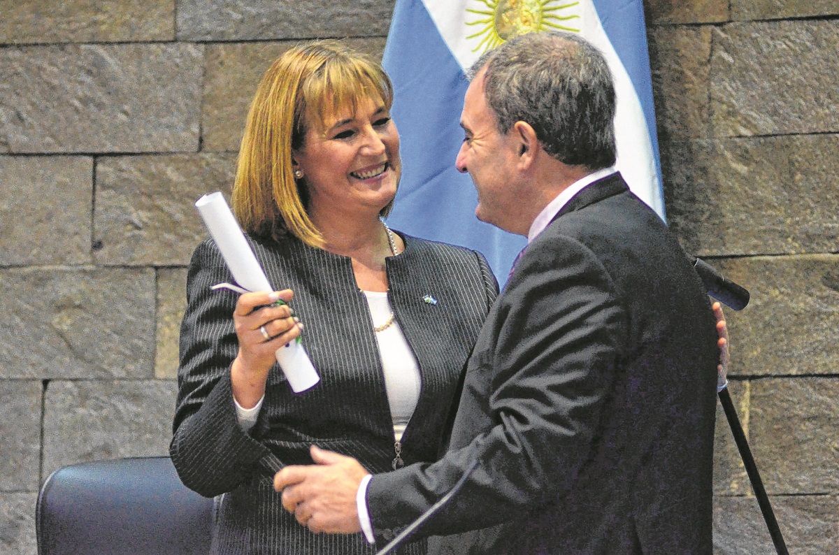 Santagati jura como Defensora en junio del 2017. Evalúa, actualmente, si se presentará por un segundo mandato como titular. Foto Archivo: Marcelo Ochoa