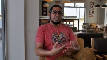 Juan Pablo Montelpare resaltó la importancia de la Bienal Internacional de Arte. Foto: José Mellado.