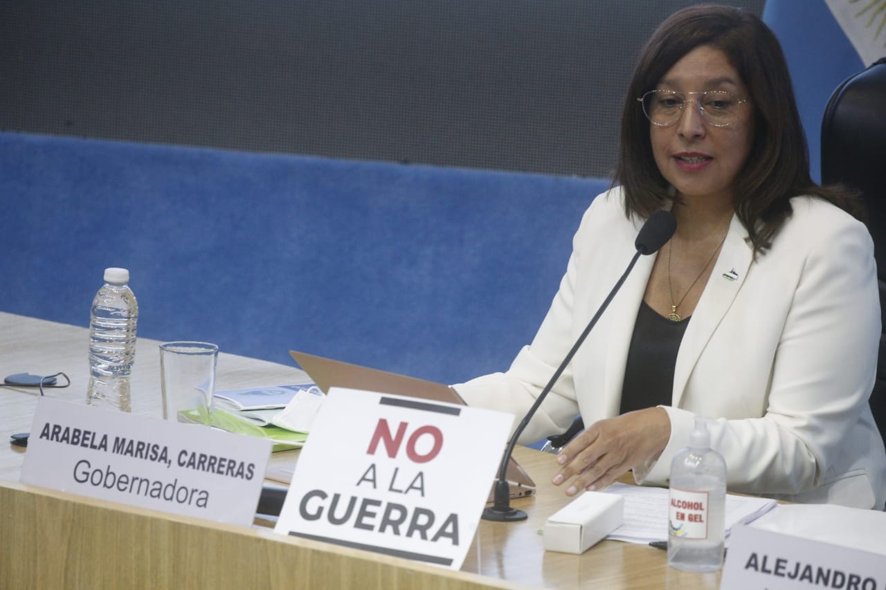 Arabela Carreras abrió las sesiones ordinarias de la Legislatura de Río Negro. Fotos: Pablo Leguizamón 