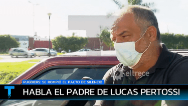 Marcos Pertossi, padre de Lucas, dialogó con el programa de televisión Telenoche. Foto: captura 
