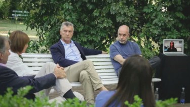 El encuentro entre los líderes del PRO, con Vidal online. 