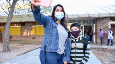 Inicio de clases en Neuquén y Roca en 10 imágenes