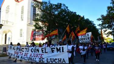 La caravana recorrió las calles céntricas de la ciudad. Foto Andrés Maripe