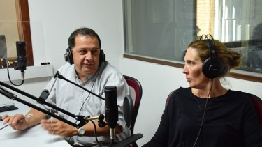 Jorge Vergara y Verónica Bonacchi, los conductores del flamante "Digan lo que digan".