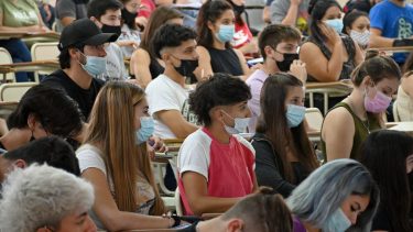 El estudiantado retomó la clases presenciales en este 2022. Foto Florencia Salto.